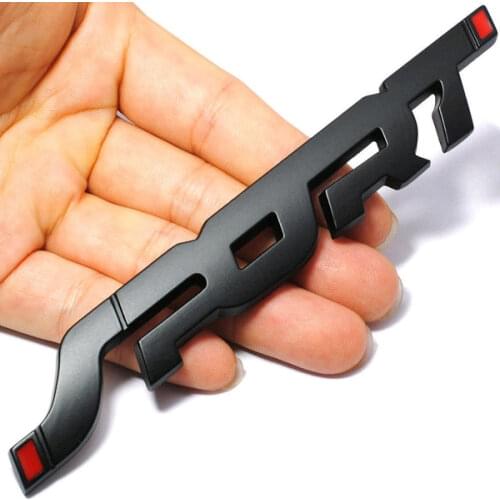 Car Accessories Sticker Styling Metal 3D Chrome Black Auto Car Trunk Racing Sport Word Letter Logo Emblem Badge Decal Sticker