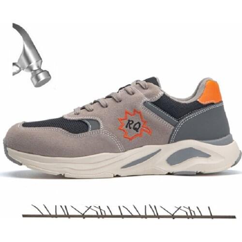 Men Women Work Shoes Steel Toe Cap Safety Boots Designer Breathable Anti-smash Anti-puncture Sport Shoes Safety Shoes