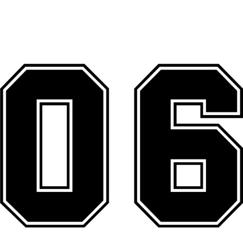 CS-10151# number 06 funny vinyl car sticker waterproof car decal stickers on car truck bumper rear window laptop