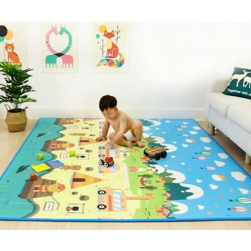 Kids Puzzle Rug Baby Play Mat Foam Soft Floor Gym Activity Carpet Non-Slip Reversible Waterproof Toys for Children Game Gift