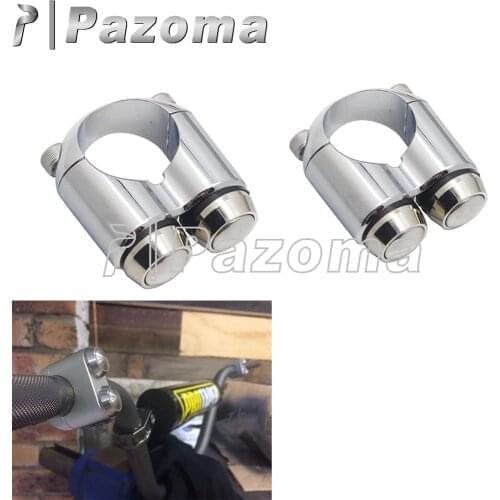 For Harley Bobber Chopper Universal 2 Button 3 Button Hand Control M-Switch 1" 7/8" 22/25mm Triple Micro Switch Gear Cafe Racer