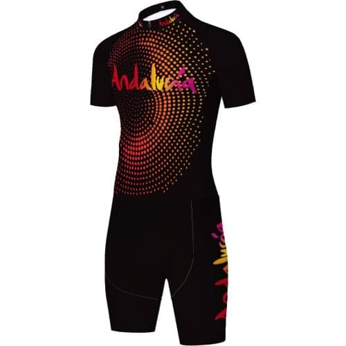 Andalucia Laser Cut One piece skinsuit Masculino Cyclisme Homme Mallots Maillot Equipamento De Ciclismo Tricota Ciclismo Hombre