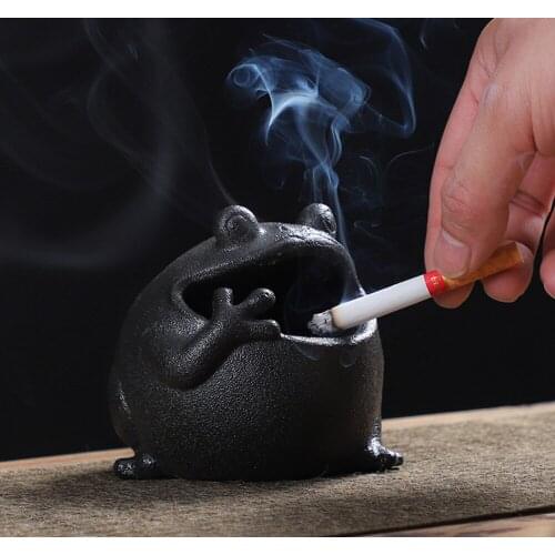 European Mini-Bellied Frog Creative Storage Animal Home Decoration Ornaments Ceramic Car Accessories