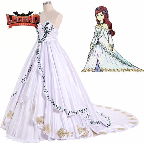 Final fantasy IX PRINCESS Garnet Til Alexandros COSPLAY costume Wedding Dress