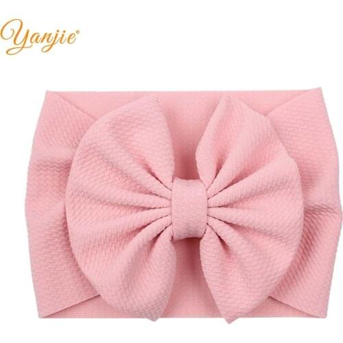5'' Floppy Hair Bows Headband For Girls Headwrap Hair Bands Kids Solid Large Bow Turban Party Headwear Hair Accessories Hot Sale