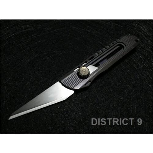 Classic Stone Wash Version Second Generation V4 Titanium Alloy Heavy Duty Utility Knife Wallpaper Knife EDC Box Cutter
