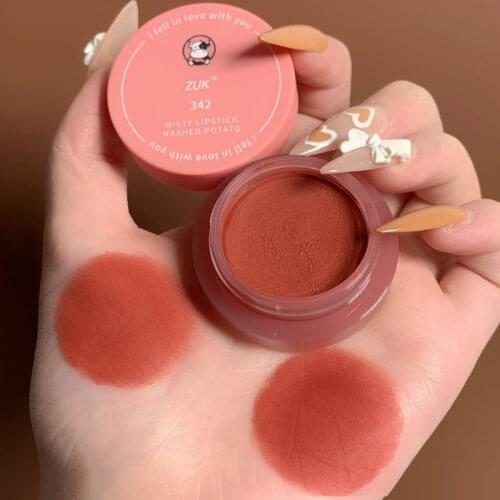 Canned Mousse Matte Lip Mud Lip Balm Moisturizing Lipstick Liquid Lipstick Glitter Shimmer Waterproof Cosmetics Makeup TSLM1