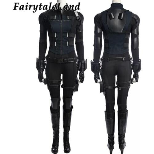 Carnival Halloween Superhero Costume infinity War Natasha Romanoff Cosplay Outfit Role Playing Clothing Custom Made