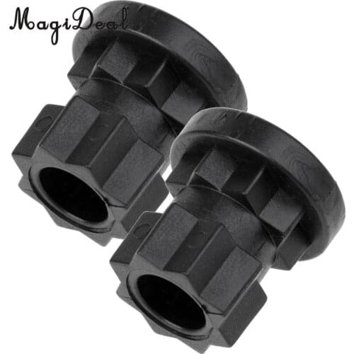 MagiDeal 1 Pair/2Pcs Durable Nylon Kayak Ram Rod Base Mount Track Base Replacement Accessories for Boat Canoe Angler Fishing