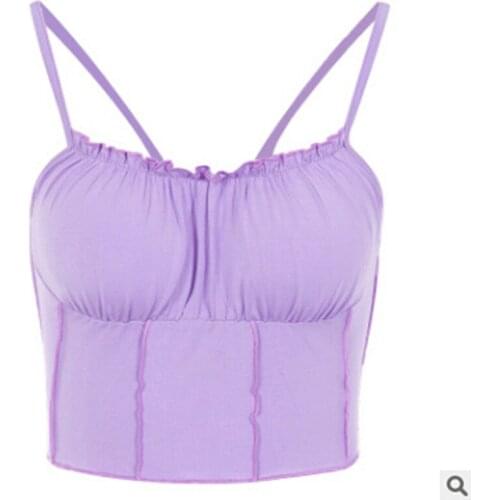 Trendy Women clothes Off Shoulder solid strap Tanks Tops Sleeveless Polyester Summer Beach Vest one pieces