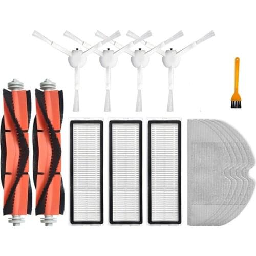 Main Side Brush Filter Mop Cloth Replacement Kits for Xiaomi Mijia 1C / STYTJ01ZHM Robotic Vacuum Cleaner Accessories
