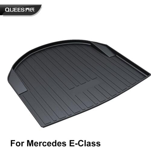 QUEES Custom Fit Cargo Liner Boot Tray Trunk Floor Mat for Mercedes E Class W212 W213