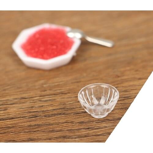 New Hot！1 Set 1:12 Dollhouse Miniature Japanese Caviar Bowl Spoon Tray Kitchen Food Toys
