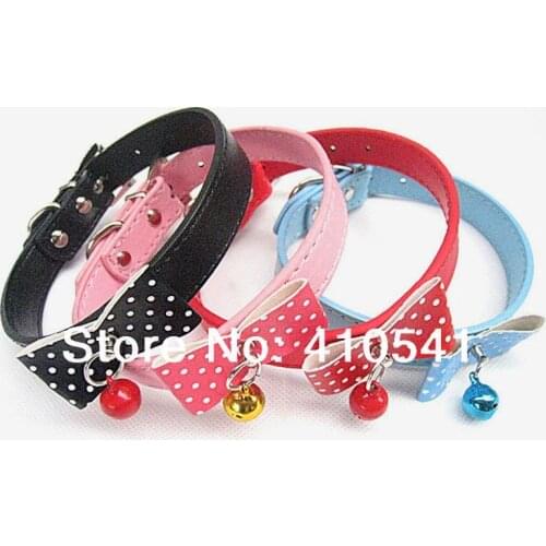 New Arrival Free Shipping PU Leather Pet Dog Safety Collars Three Sizes Available Animal Product Pet Puppy Cat Dog Collars