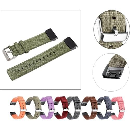 New 26mm Sport Nylon Watchband Strap for Garmin Fenix 6X 6 Pro 5X 5 Plus 3HR/935/S60 22mm Band Easy Fit Quick Release wirststrap