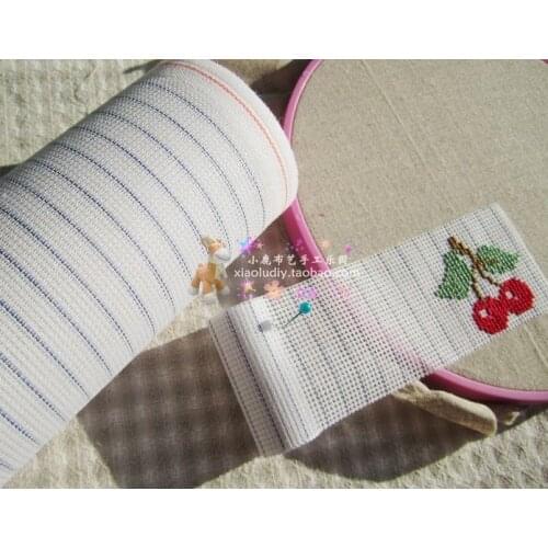 22x10cm 14CT disposable cross stitch fabric canvas cloth pumping waste canvas DIY handmade embroidery on baby clothes cushion