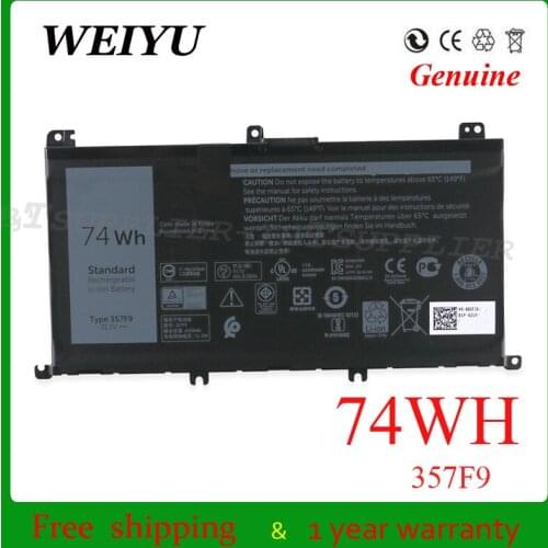 WEIYU Genuine 357F9 Laptop battery for Dell 357F9 Inspiron 15 7559 7000 INS15PD-1548B INS15PD-1748B INS15PD-1848B