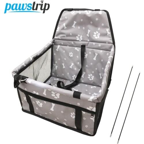 Pawstrip 11 Colors Pet Carrier Dog Car Seat Basket Small Dog Booster Seat Outdoor Travel Dog Carrier Bag Cat Hammock 40*30*25cm