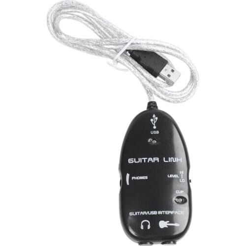 Guitar to USB Interface Link Cable Adapter MAC/PC Recording CD Studio Laptop