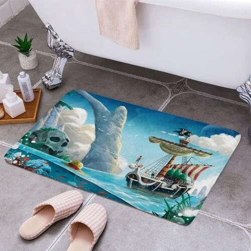 Pirate Anti-slip Doormat Vacuuming Water Absorbing Kitchen Bedroon Bath Floor Mats Home Entrance Home Decora
