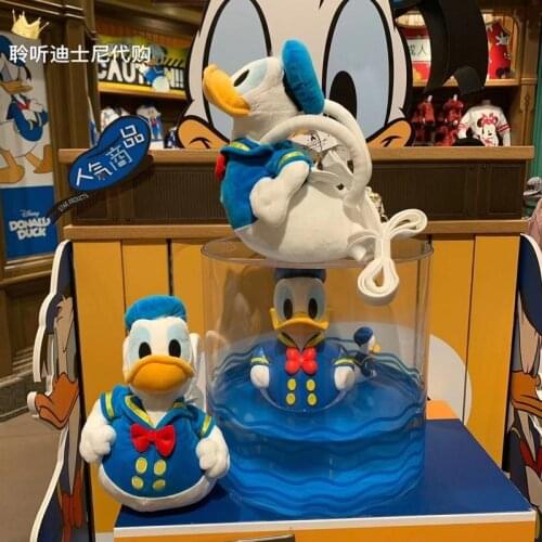 Authentic Shanghai Disney Domestic Donald Duck Flying Duck Cartoon Plush Cute Shoulder Bag Handbag Purse