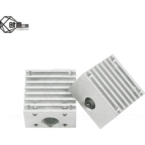 Single Head radiator Hot End E3D Radiator aluminium alloy Long Distance for 1.75mm All-metal single head extrusion use for 3D