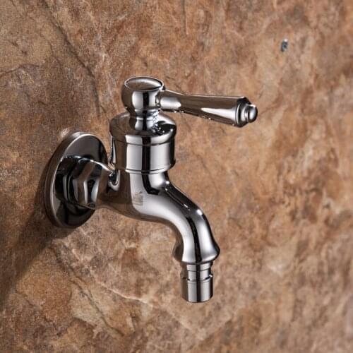 Bathtub Spout Faucet Brass Shower Spout Faucets Lift the Conversion Water Way Bibcocks Bathroom Chrome Wall Mounted