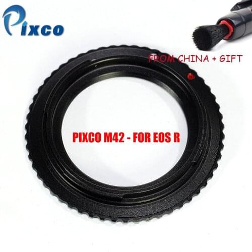 Pixco For M42-EOS R Ultra-slim Lens Mount Adapter Ring for M42 Lens to Canon EOS R Camera