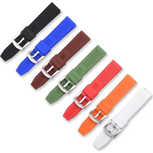 16mm 18mm 20mm 22mm 24mm Universal Silicone Watch Strap Men Women Sport Waterproof Rubber Bracelet Band Accessories for Gear S3