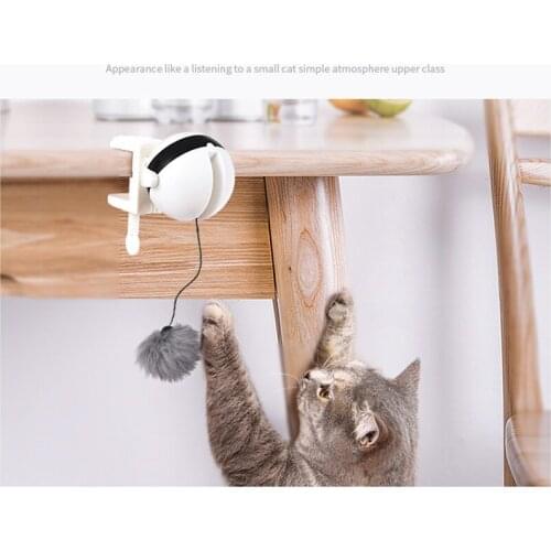 Funny Cat Toy Ball Automatic Teaser Stimulating Toys For Pet Interactive Electric Flutter Rotating Play Toy match with Cat tree