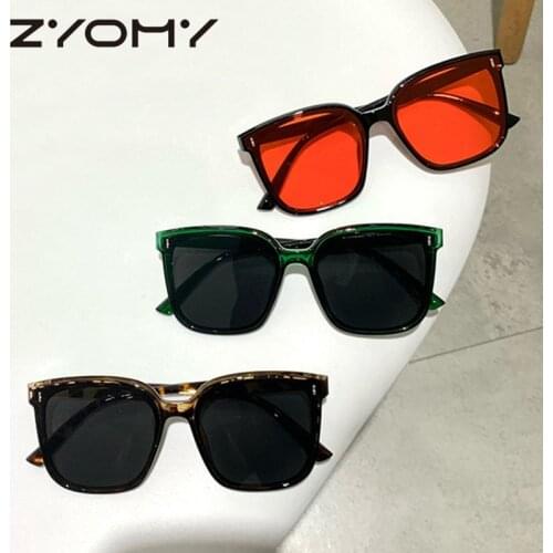 Sunscreen Sunglasses Fashion Eyeware 1Pcs/Pack Unisex Decorative Accessories Nice Gift Large Frame Korean Style Square Shape