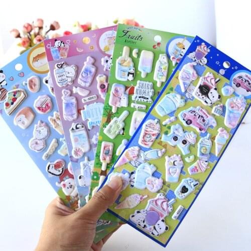1set /1lot Kawaii Stationery Stickers Diary gourmet drink Decorative Mobile Stickers Scrapbooking DIY Craft Stickers