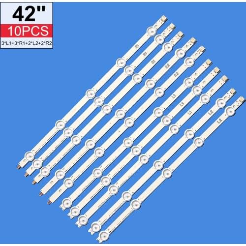 10PCS/lot TV LED Backlight strip For LG 42LN575S 42LA615V 42LN570S 42LA620V 6916L-1385A/6916L-1386A/6916L-1387A/6916L-1388A