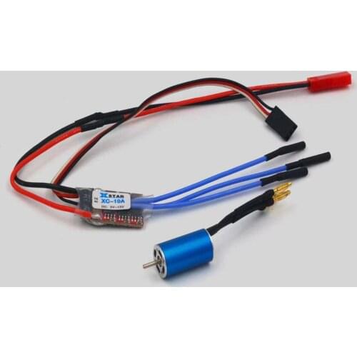 1S-2S KV10300 Brushless 1220 Motor Dual-way 10A ESC for Mini Q Car RC Car Lithium Battery Spare Parts