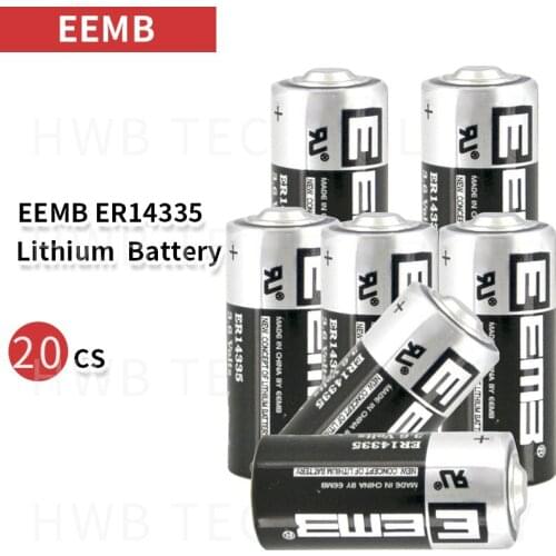 20Pcs/LOT EEMB ER14335 2/3AA 3.6V 1650mAh Lithium Battery Brand New + Free Shipping