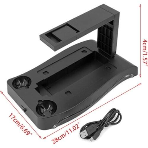 4 in1 PS VR 2nd Generation Vertical Stand PS4 VR Glasses Connector Storage Kit P9YA