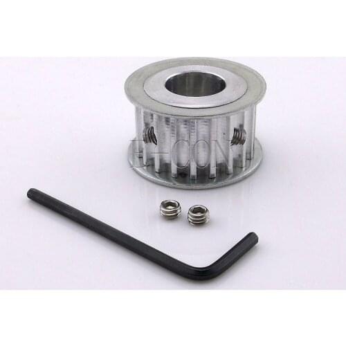 5pcs/lot HTD5M20 Timing Pulley 20teeth Synchronization Alumium Bore 5/6/6.35/10/12/12.7/14/15/16/17mm Teeth Width 16mm for Motor