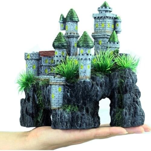 Fish Tank Aquarium Accessories Resin European Rockery Villa Aquarium Landscaping Fish Tank Decoration Crafts Pet Supplies