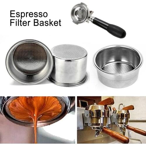 51mm Stainless Steel Coffee Machine Filter Cup Bowl for Delonghi EC5 EC7 EC9 Spare parts for semi-automatic coffee machines