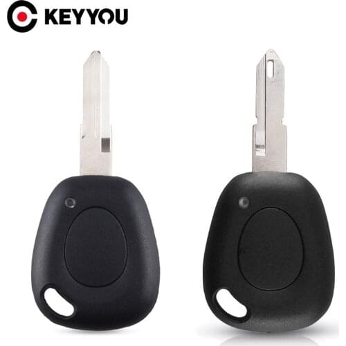 KEYYOU 1 Button Uncut Blade Keyless Entry Remote Key Case Shell For Renault Megane Scenic Laguna Espace Clio NE72/VAC102 Blade