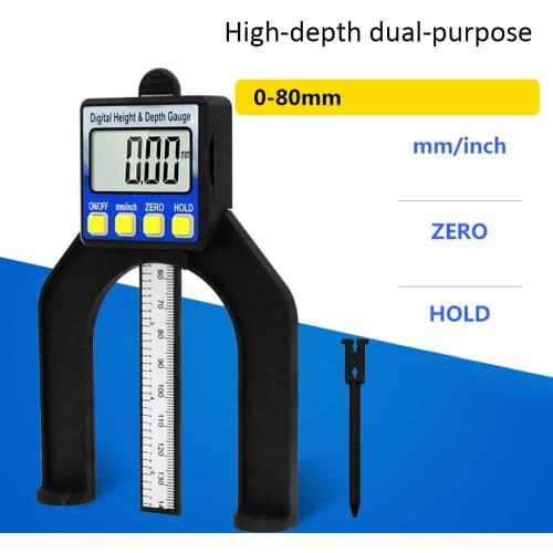 LCD Digital Ruler Slide Caliper Vernier Height And Depth Gauge With Measuring Range With Magnets Router Self Standing Aperture
