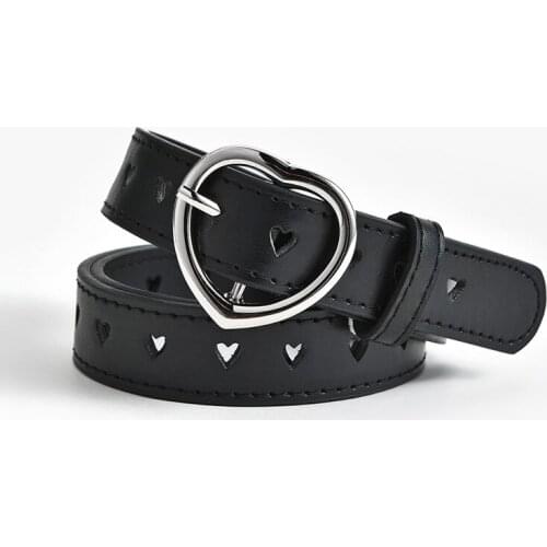 Designer Childrens Boys and Girlsbelt Women Casual Ladies Luxury Brand Cute Heart-shaped Thin Belts Fashion Waistband
