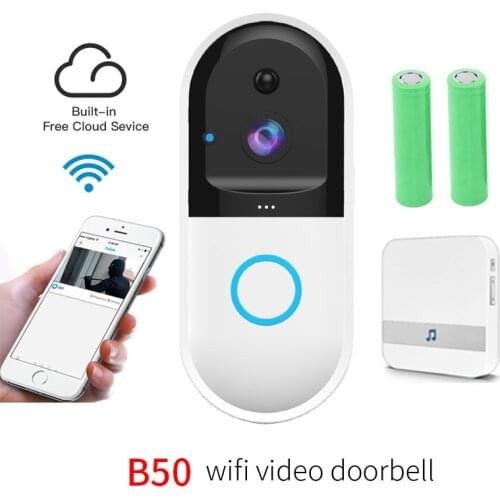 Anytek B50 Intercom WI-FI Video Phone Smart IP Wireless Video Door Bell Camera Apartments FIR Alarm Home Security Doorbell
