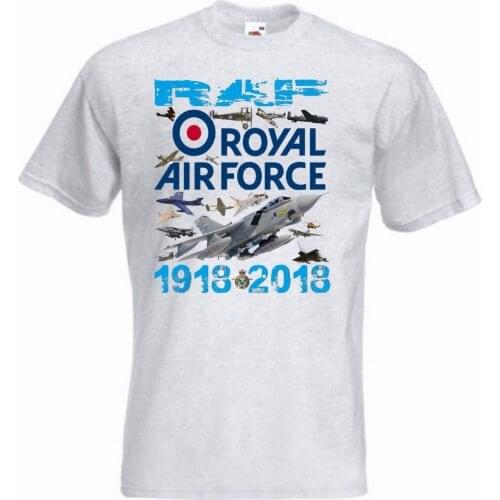 Raf Tshirt Or Sweatshirt Royal Air Force T-Shirt 1918-2019 Raf Centenary Tshirt novelty Mens T-Shirts For Men 3D Printed Short
