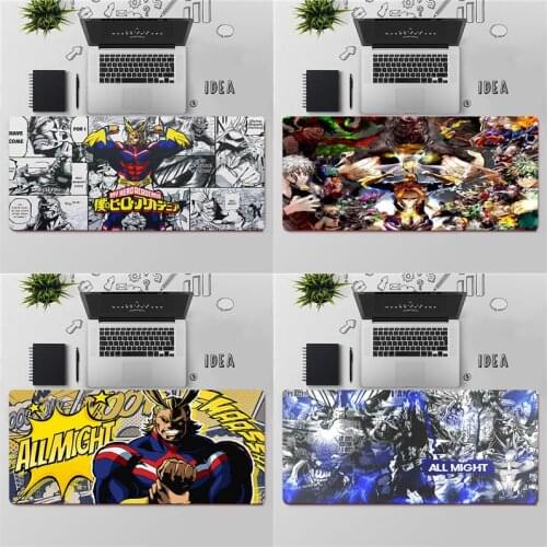 Gaming Mouse Pad Large Mouse Pad PC Gamer Computer Mouse Mat Big Mousepad Keyboard Desk Mat My Hero Academia All Might Mause Pad
