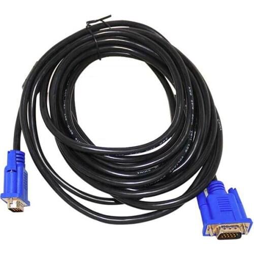 POWERMASTER VGA CABLE 15 PINOUTS 3 + 6 MALE/MALE 5M BOXED