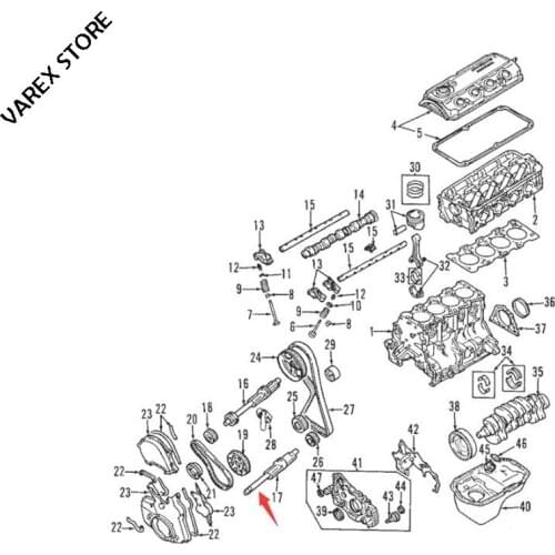 Left balance shaft for Mitsubish i Outlander 2.4L 2003 OEM:1125A108