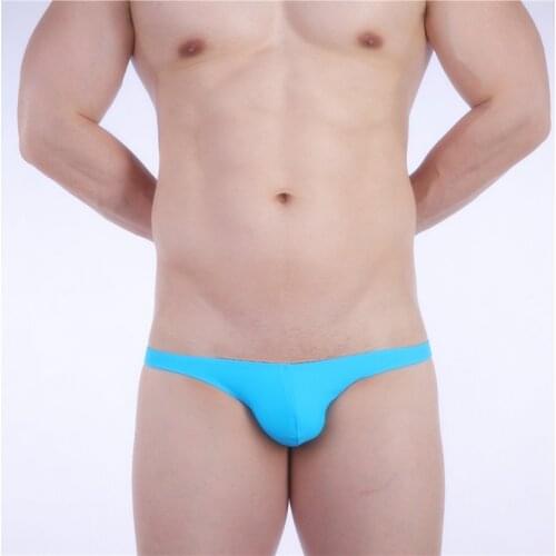 SD452 hot solid men swim shorts sexy low waist gay men swimwear sunga tight men swimsuit swimming pool party swim briefs 5 color