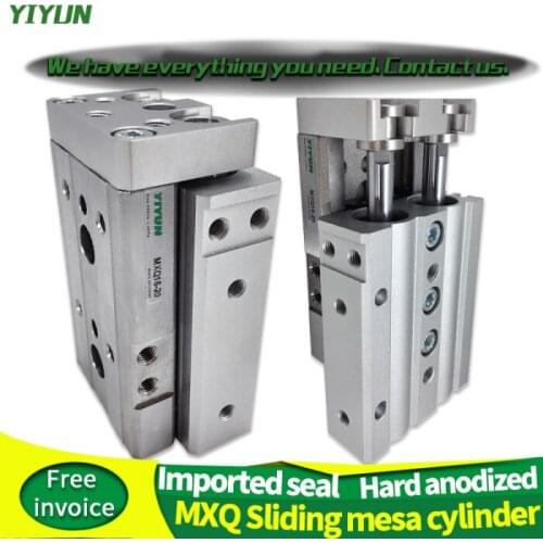 YIYUN MXQ series guide precision pneumatic Sliding table MXQ12-10R MXQ12-20R MXQ12-30R MXQ12-40R MXQ12-50R MXQ12-75R MXQ12-100R