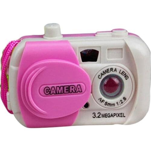 New Projection Simulation Kids Digital Camera Toy Take Photo Children Camera Toy Educational Plastic Gift For Baby Color Ranom